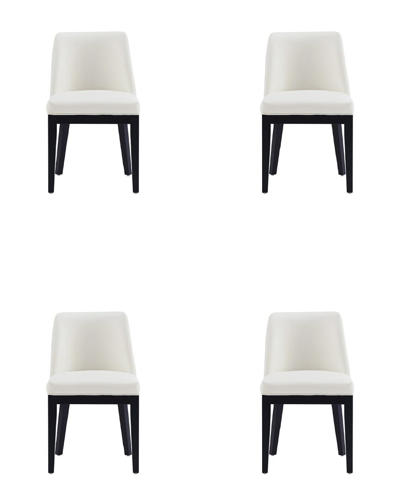 Manhattan Comfort Set Of 4 Gansevoort Dining Chairs