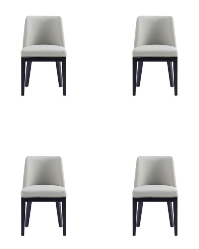 Manhattan Comfort Set Of 4 Gansevoort Dining Chairs