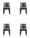 Shop Manhattan Comfort Set Of 4 Gansevoort Dining Chairs