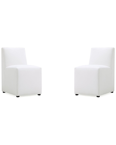Manhattan Comfort Set Of 2 Anna Square Dining Chairs