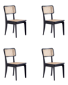 Manhattan Comfort Set Of 4 Giverny Dining Chairs