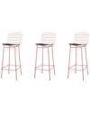 Manhattan Comfort Set Of 3 Madeline Barstools