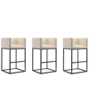 Manhattan Comfort Set Of 3 Embassy Bar Stools