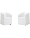 Manhattan Comfort Set Of 2 Anna Round Dining Armchairs