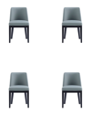 Manhattan Comfort Set Of 4 Gansevoort Dining Chairs
