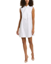 Theory Sleeveless Tunic Dress In Good Cotton In White