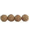 Peyton Lane Set Of 4 Jute Handmade Orbs/vase Fillers In Brown