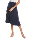 Alexia Admor Eliza Pleated Knit Skirt In Navy