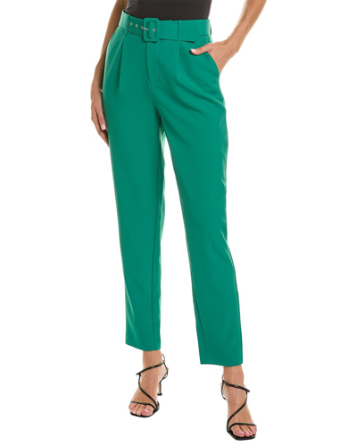 Alexia Admor Zayna Belted Cigarette Pants In Green