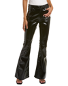 Hudson Holly High Rise Flared Jeans In Black Patent In Black
