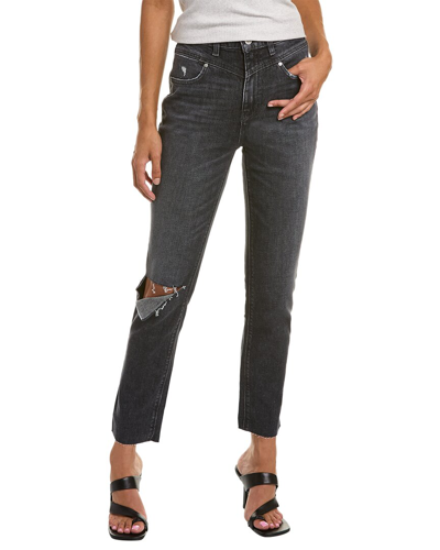 Hudson Jeans Holly Washed Black High-rise Straight Jean
