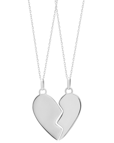 Gabi Rielle Silver Bff Necklace In Metallic