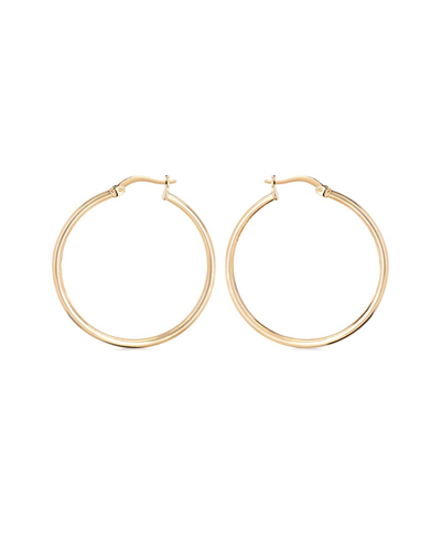 Gabi Rielle 14k Over Silver Hoops