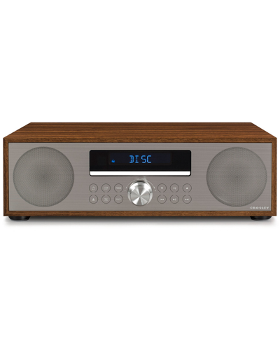 Crosley Fleetwood Radio Cd Player Bluetooth Speaker In Brown