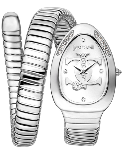 Just Cavalli Women's Snake Silver Dial Watch