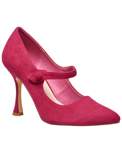 H Halston Sicily Leather Pump In Pink