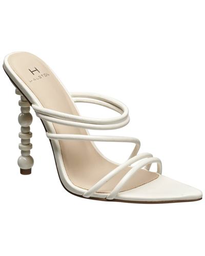 H Halston Women's Sculpted-heeled Sandals In White