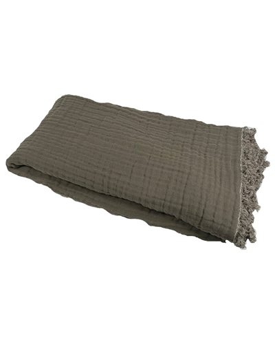Truly Soft Two-tone Organic Cotton Throw Blanket