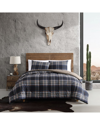 WRANGLER WRANGLER CITY FLATS PLAID COMFORTER BEDDING SET