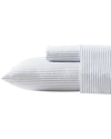 Nautica Striped Grey Microfiber Queen Sheet Set