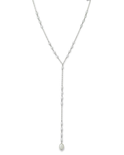 Samuel B. Sterling Silver Natural Pearl Y-necklace In White