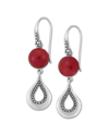 SAMUEL B. SAMUEL B. SILVER 6.64 CT. TW. CORAL EARRINGS