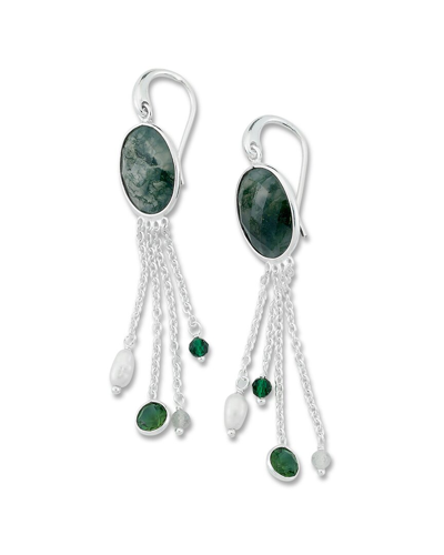 Samuel B. Silver Gemstone Tassel Earrings