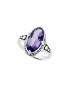 SAMUEL B. SAMUEL B. SILVER 2.80 CT. TW. AMETHYST NORTH-SOUTH RING