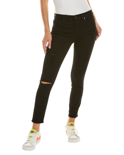 7 For All Mankind Gwenevere Night Black High-rise Skinny Jean
