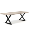 URBIA URBIA BROOKS 79IN X BASE DINING TABLE