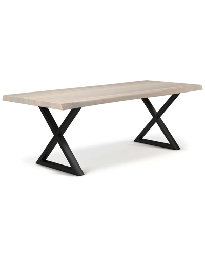 Urbia Brooks 79in X Base Dining Table In White