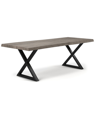 Urbia Brooks 79in X Base Dining Table In Grey