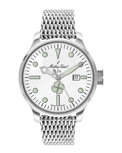 Mathey-tissot Men's Elica White Dial Watch