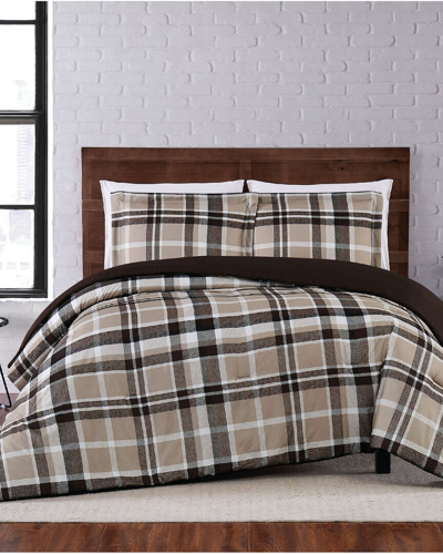 Truly Soft 3pc Comforter Set In Taupe