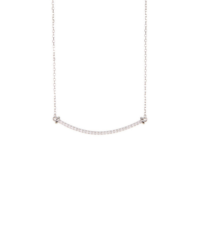 Adornia Silver Crystal Necklace