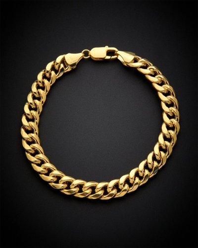 Italian Gold 14k  Miami Cuban Bracelet