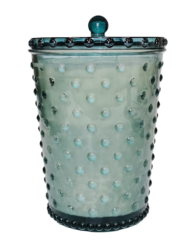 Simpatico Grande Skye Hobnail Glass Candle In Blue