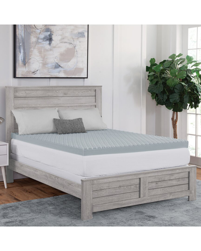 Dream Serenity Peak Comfort 3in Memory Foam Mattress Topper In Grey