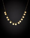 ITALIAN GOLD 14K ITALIAN GOLD DISC CHOKER NECKLACE