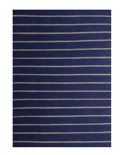 Lr Home Hipolyta Striped Hand-woven Area Rug In Blue