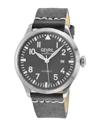 Gevril Vaughn Automatic Leather Strap Watch, 44mm