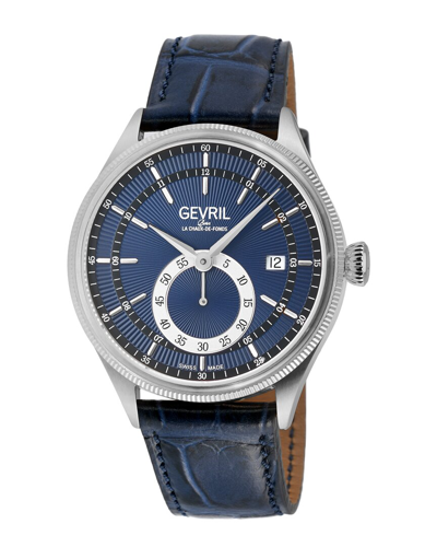 Gevril Empire Automatic Blue Dial Mens Watch 48102