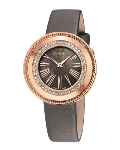 Gevril Gandria Mother Of Pearl Dial Ladies Watch 12252