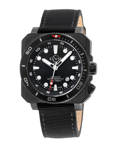 Gv2 Xo Submarine Canvas Strap Watch, 44mm In Black