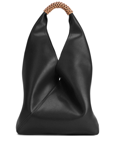 Tiffany & Fred Smooth Leather Tote In Black