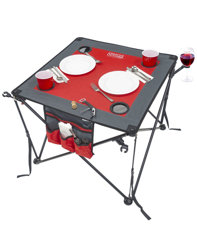 Creative Outdoor Products Folding Wine Table In Red