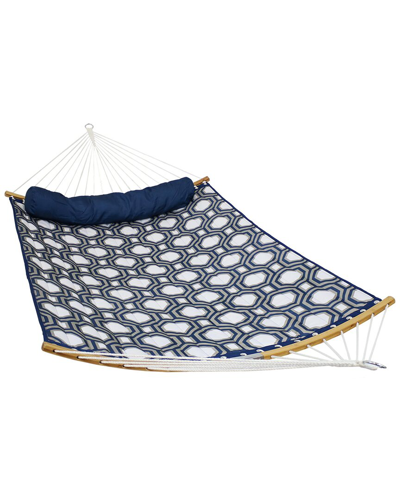 Sunnydaze Quilted 2-person Hammock In Blue