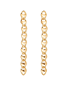 Eye Candy La Luxe Collection 24k Plated Cz Mariner Dangle Earrings