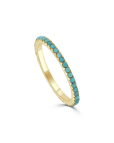 Sabrina Designs 14k 0.54 Ct. Tw. Turquoise Eternity Ring