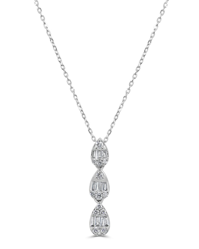 Sabrina Designs 14k 0.24 Ct. Tw. Diamond Drop Pendant Necklace